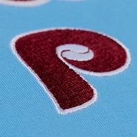Men's Mitchell & Ness  Light Blue Philadelphia Phillies Wild Pitch Ringer T-Shirt