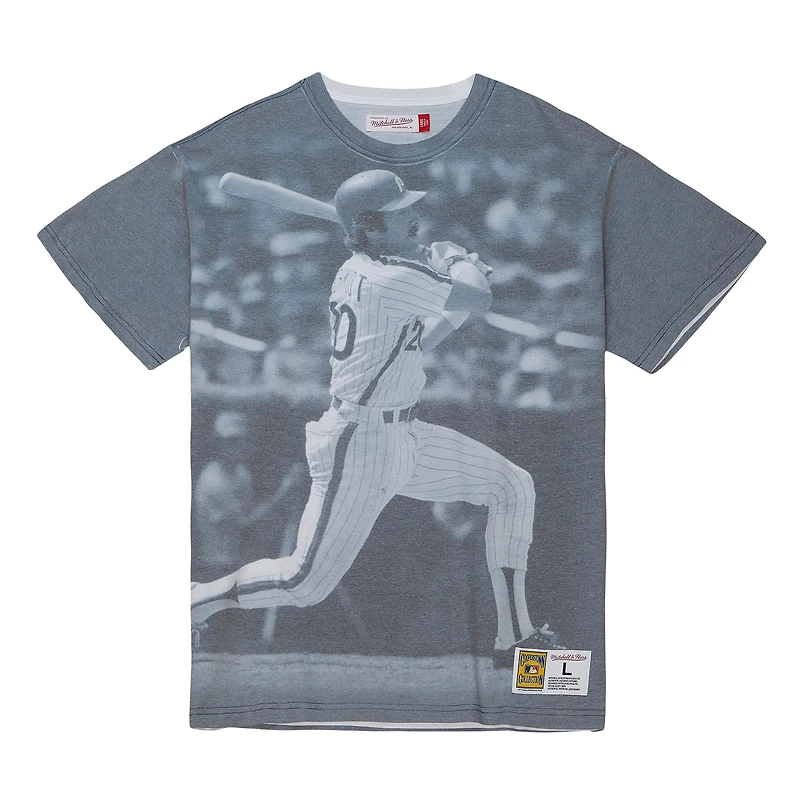 Mitchell & Ness Mike Schmidt Philadelphia Phillies Cooperstown Collection Highlight T-shirt graphique de joueur sublimé pour hommes