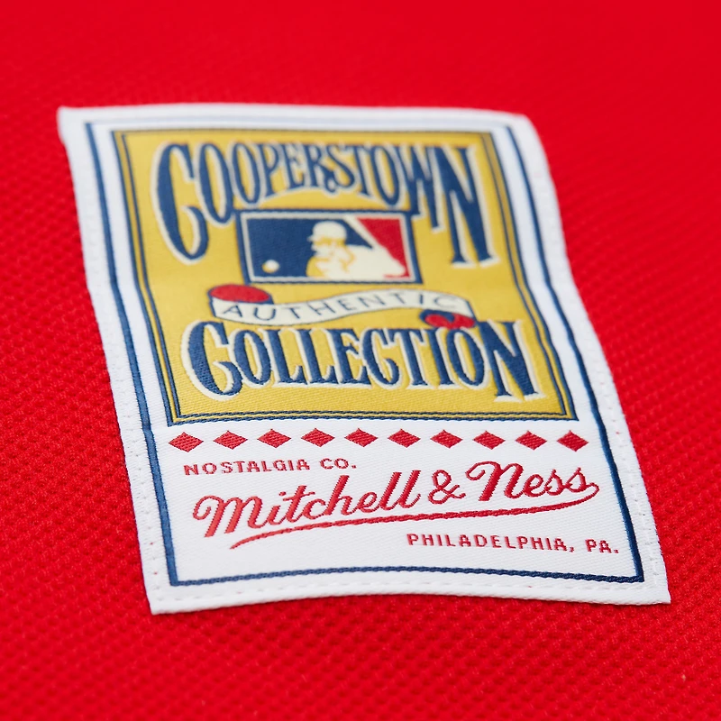 Men's Mitchell & Ness Ryan Howard Red Philadelphia Phillies Big Tall Cooperstown Mesh Batting Practice Jersey