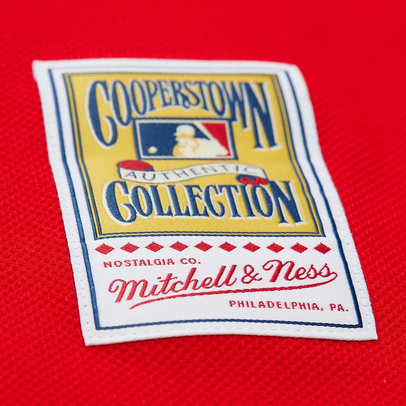 Maillot d'entraînement au bâton rouge pour homme Mitchell & Ness Ryan Howard des Phillies de Philadelphie, collection Cooperstown
