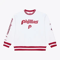 Men's Mitchell & Ness  White Philadelphia Phillies Arctic Fleece Sweatshirt