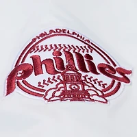 Men's Mitchell & Ness White Philadelphia Phillies Cooperstown Collection Arctic Lightweight Satin Full-Snap Jacket