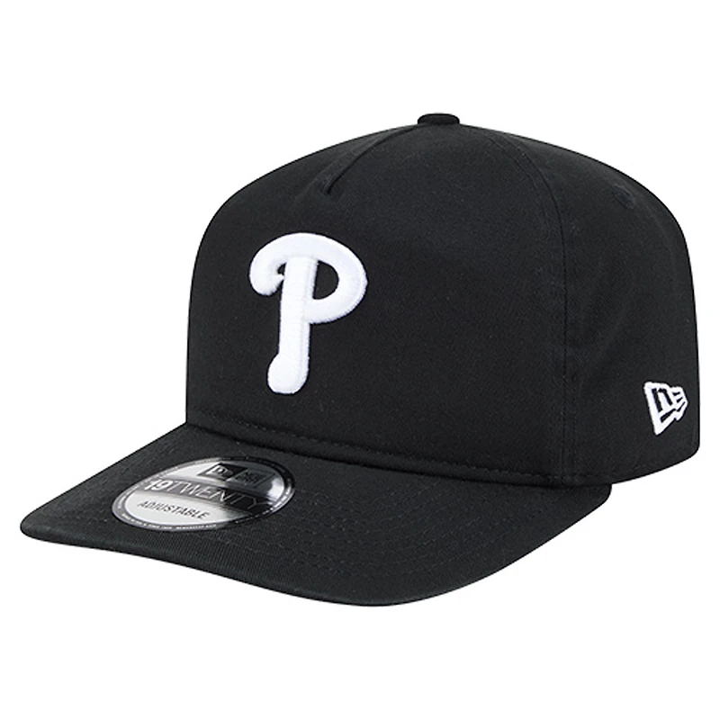 Men's New Era Black/White Philadelphia Phillies 19TWENTY Adjustable Hat