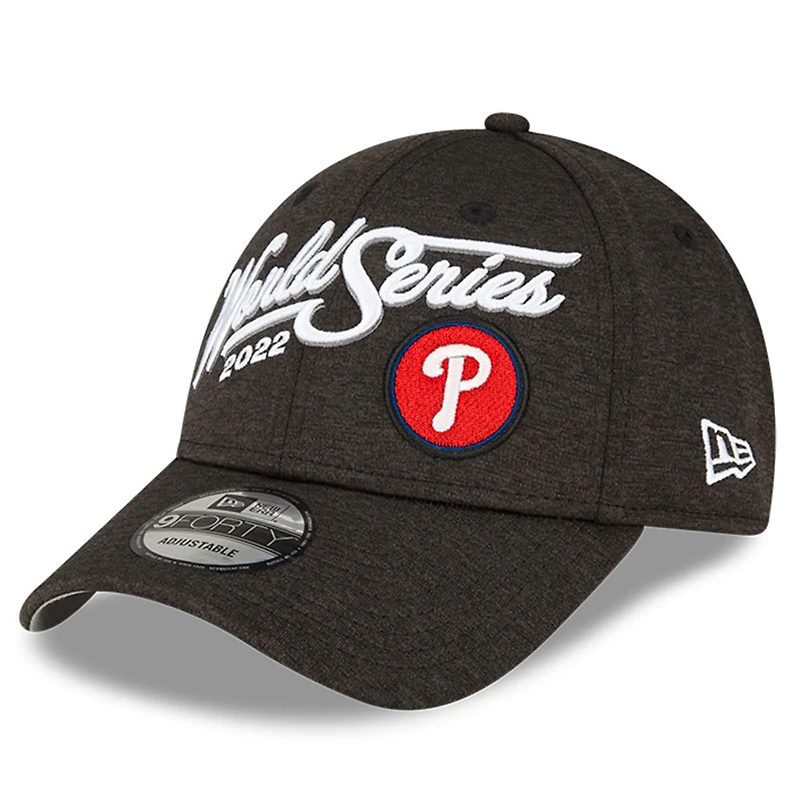 Casquette ajustable 9FORTY Snapback Locker Room des Phillies de Philadelphie 2022 pour homme New Era, noire