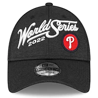 Casquette ajustable 9FORTY Snapback Locker Room des Phillies de Philadelphie 2022 pour homme New Era, noire