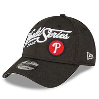 Casquette ajustable 9FORTY Snapback Locker Room des Phillies de Philadelphie 2022 pour homme New Era, noire