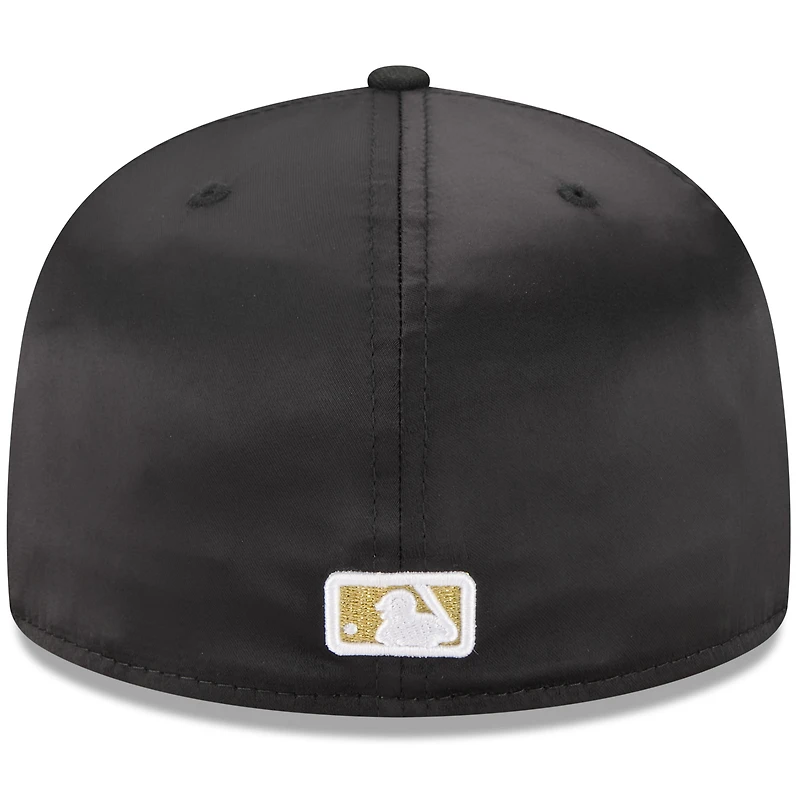 Men's New Era Black Philadelphia Phillies 2025 59FIFTY Day Gold Leaf Fitted Hat