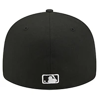 Casquette ajustée New Era 59FIFTY noire pour homme, motif aigle à tête blanche, Philadelphia Phillies Americana.