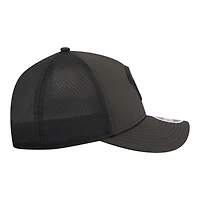 Casquette trucker New Era 9FORTY noire pour homme, ornée du logo des Phillies de Philadelphie (M-Crown A-Frame).