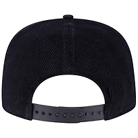Casquette réglable de golfeur en filigrane en velours côtelé noir des Phillies de Philadelphie New Era pour hommes