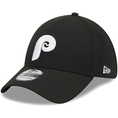 Casquette Flex 39THIRTY noire avec logo des Phillies de Philadelphie New Era pour homme