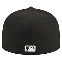 Men's New Era Black Philadelphia Phillies Logo 59FIFTY Fitted Hat