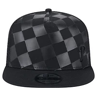 Men's New Era Black Philadelphia Phillies Score Check 9FIFTY A-Frame Trucker Snapback Hat