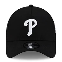 Men's New Era Philadelphia Phillies Side Script 9FORTY A-Frame Trucker Adjustable Hat