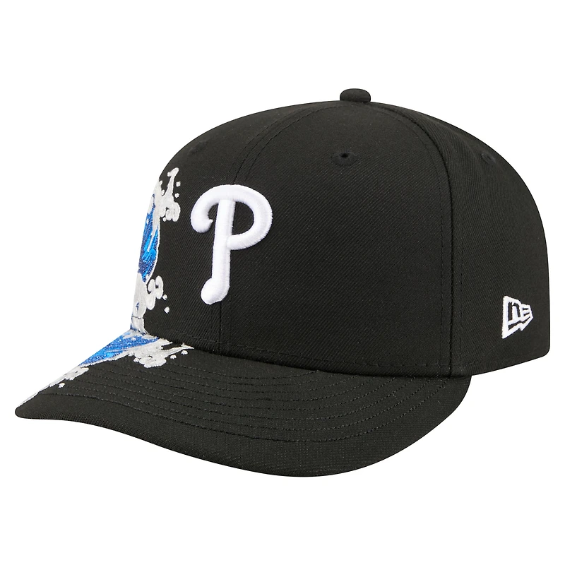 Men's New Era Black Philadelphia Phillies Surf 59FIFTY Fitted Hat
