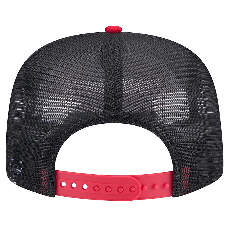 Casquette de golfeur noire en maille arrière des Phillies de Philadelphie New Era pour hommes