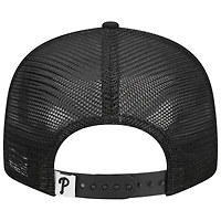 Casquette Snapback 9FIFTY Trucker des Phillies de Philadelphie noire New Era pour homme