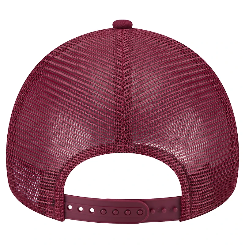Casquette ajustable Philadelphia Phillies 9FORTY A-Frame Trucker bordeaux New Era pour homme