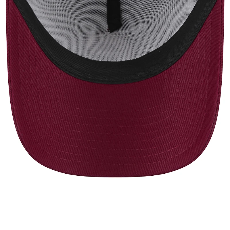 Casquette ajustable Philadelphia Phillies 9FORTY A-Frame Trucker bordeaux New Era pour homme