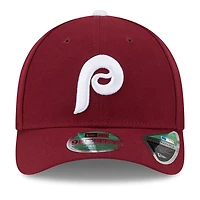 Casquette ajustable New Era 9FORTY pour homme, réplique du joueur des Philadelphia Phillies, rouge