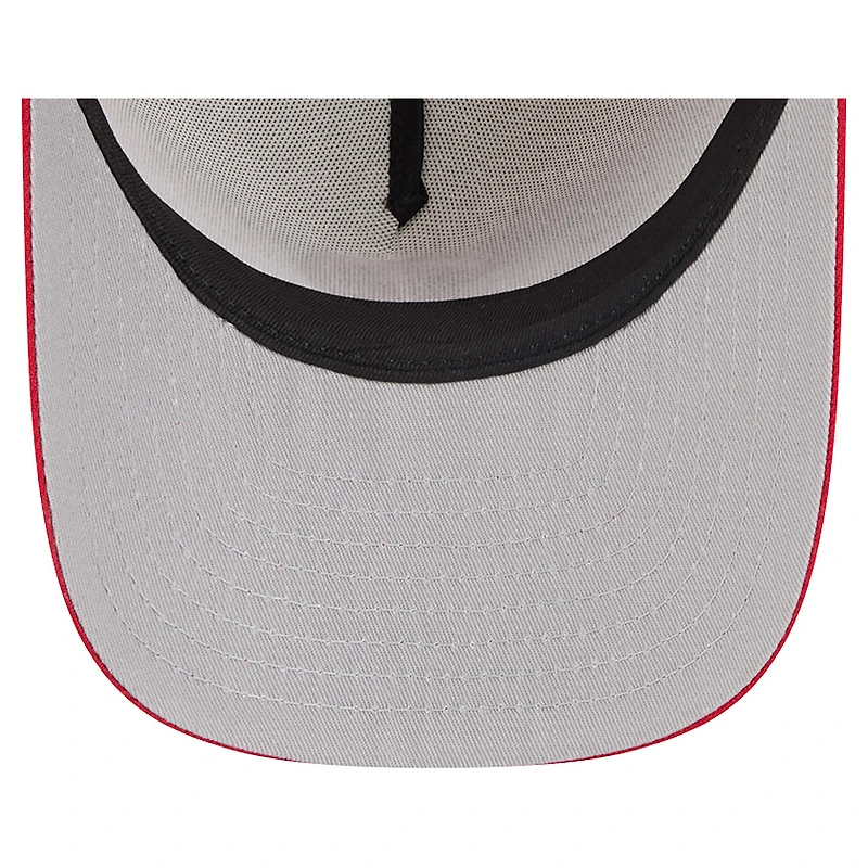Men's New Era Cream/Red Philadelphia Phillies Banner A-Frame 9FIFTY Trucker Snapback Hat