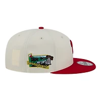 Casquette snapback New Era crème/rouge Philadelphia Phillies pour homme