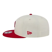 Men's New Era Cream/Red Philadelphia Phillies Localized 9FIFTY Snapback Hat