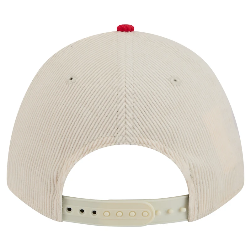 Casquette ajustable New Era 9FORTY A-Frame crème Philadelphia Phillies pour homme