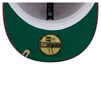 Men's New Era Cream/Red Philadelphia Phillies Two-Tone Corduroy 59FIFTY Fitted Hat