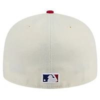 Men's New Era Cream Philadelphia Phillies Chrome 59FIFTY Fitted Hat