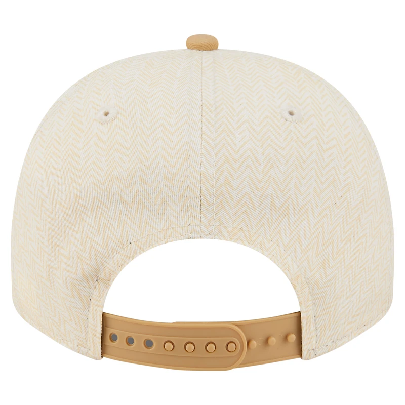 Men's New Era Cream Philadelphia Phillies Herringbone 9FIFTY A-Frame Snapback Hat