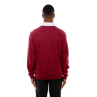 Polo de rugby à blocs couleurs rouge foncé Philadelphia Phillies Throwback Prep New Era pour homme