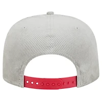 Casquette de golf Snapback en velours côtelé gris Philadelphia Phillies de New Era pour homme