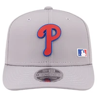 Men's New Era Gray Philadelphia Phillies Laser Perforated 9SEVENTY Adjustable Hat