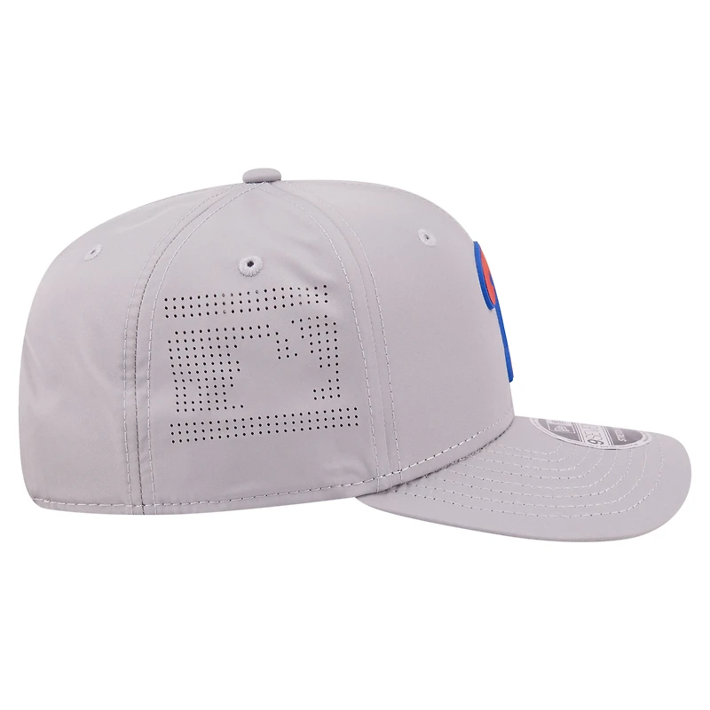 Men's New Era Gray Philadelphia Phillies Laser Perforated 9SEVENTY Adjustable Hat