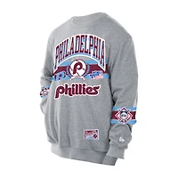 Sweat-shirt New Era gris Philadelphia Phillies Sport Classics pour homme