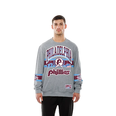 Men's New Era  Gray Philadelphia Phillies Sport Classics Sweatshirt