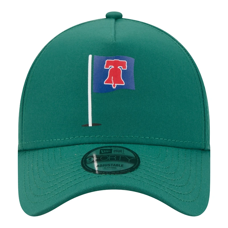 Men's New Era Green Philadelphia Phillies Pin Seeker 9FORTY A-Frame Adjustable Hat
