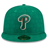 Casquette ajustée 59FIFTY pour homme New Era Kelly Green Philadelphia Phillies St. Patrick's Day