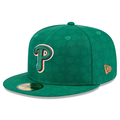 Men's New Era Kelly Green Philadelphia Phillies St. Patrick's Day 59FIFTY Fitted Hat