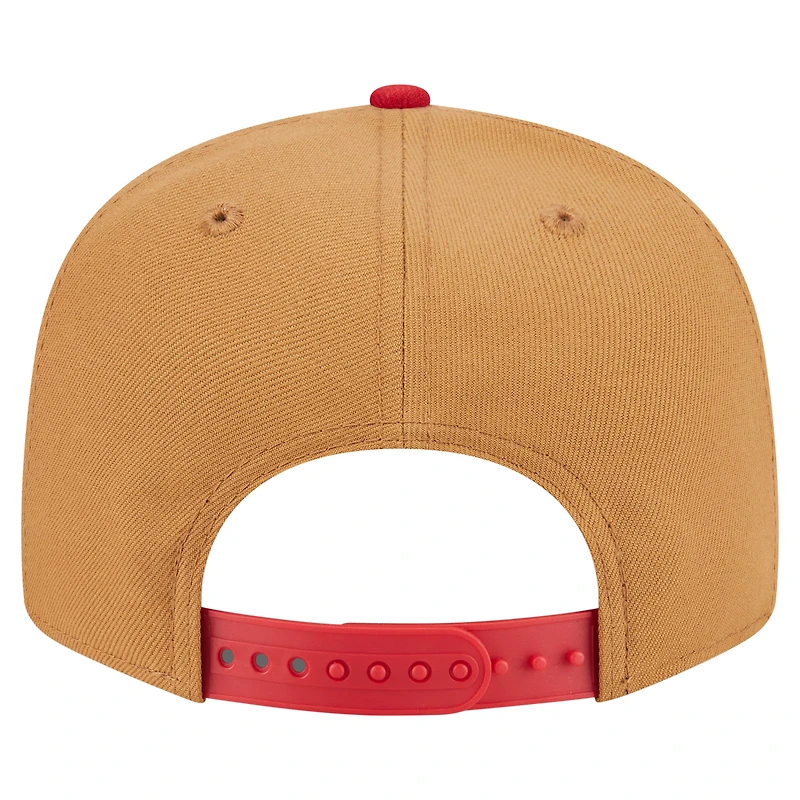 Men's New Era Khaki/Red Philadelphia Phillies Ice Cream 9FIFTY Snapback Hat