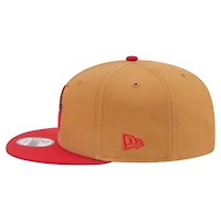 Men's New Era Khaki/Red Philadelphia Phillies Ice Cream 9FIFTY Snapback Hat