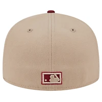 Men's New Era Khaki Philadelphia Phillies 59FIFTY Fitted Hat