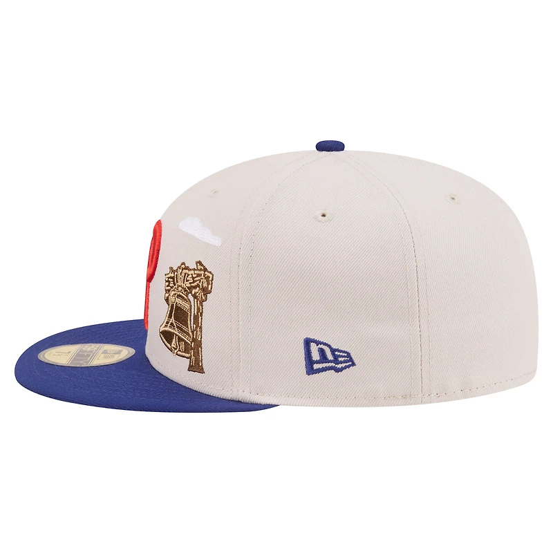 Men's New Era  Khaki Philadelphia Phillies City Icon 59FIFTY Fitted Hat
