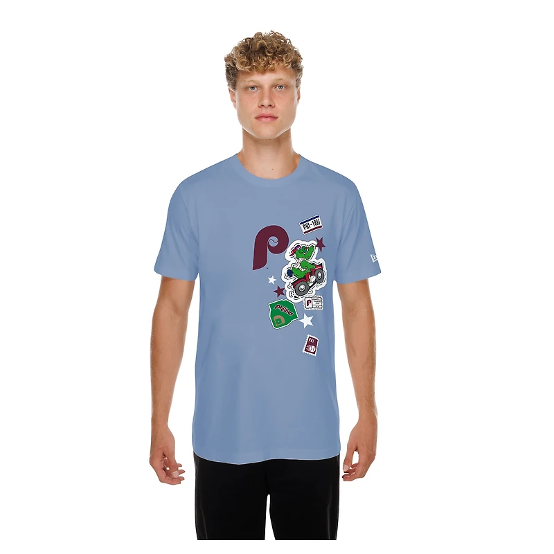 T-shirt homme New Era bleu clair Philadelphia Phillies City Patch