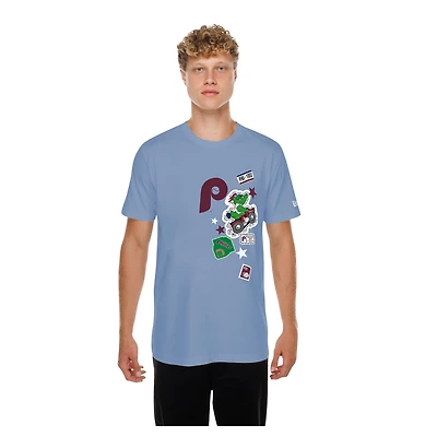 T-shirt homme New Era bleu clair Philadelphia Phillies City Patch