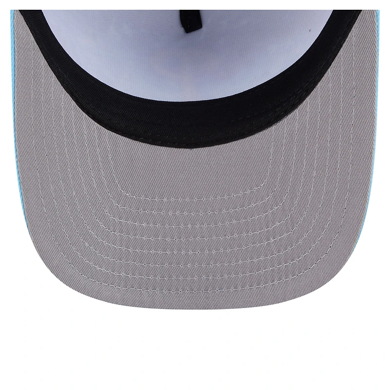 Men's New Era  Light Blue Philadelphia Phillies Deep Water Pre-Curved 9FIFTY A-Frame Snapback Hat