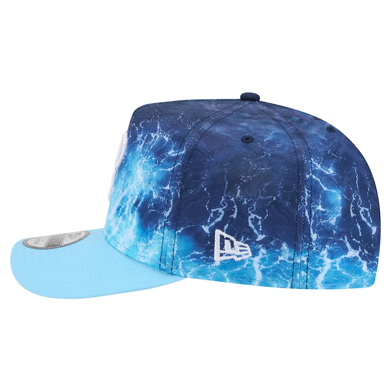 Men's New Era  Light Blue Philadelphia Phillies Deep Water Pre-Curved 9FIFTY A-Frame Snapback Hat