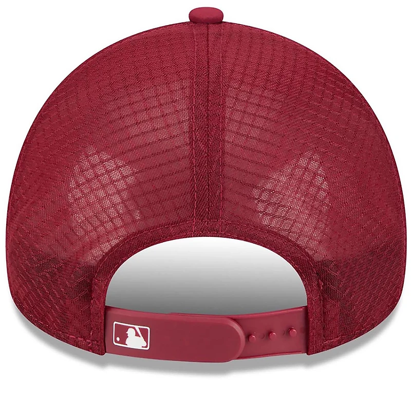 Men's New Era Red Philadelphia Phillies 2026 Batting Practice Alternate Apex 9FORTY Adjustable Hat