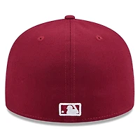 Casquette ajustée 59FIFTY marron New Era pour homme, Temple de la renommée du baseball des Phillies Philadelphie